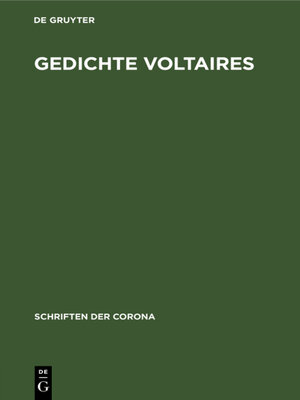 cover image of Gedichte Voltaires